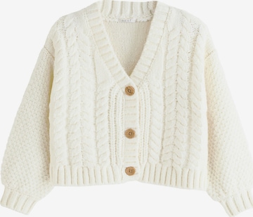 Next Neuletakki värissä beige: etupuoli