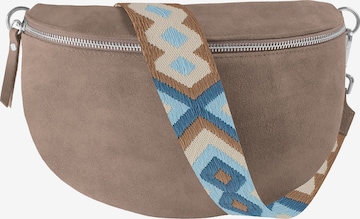 lePelou Gürteltasche 'ONDA large' in Grau: Vorderseite