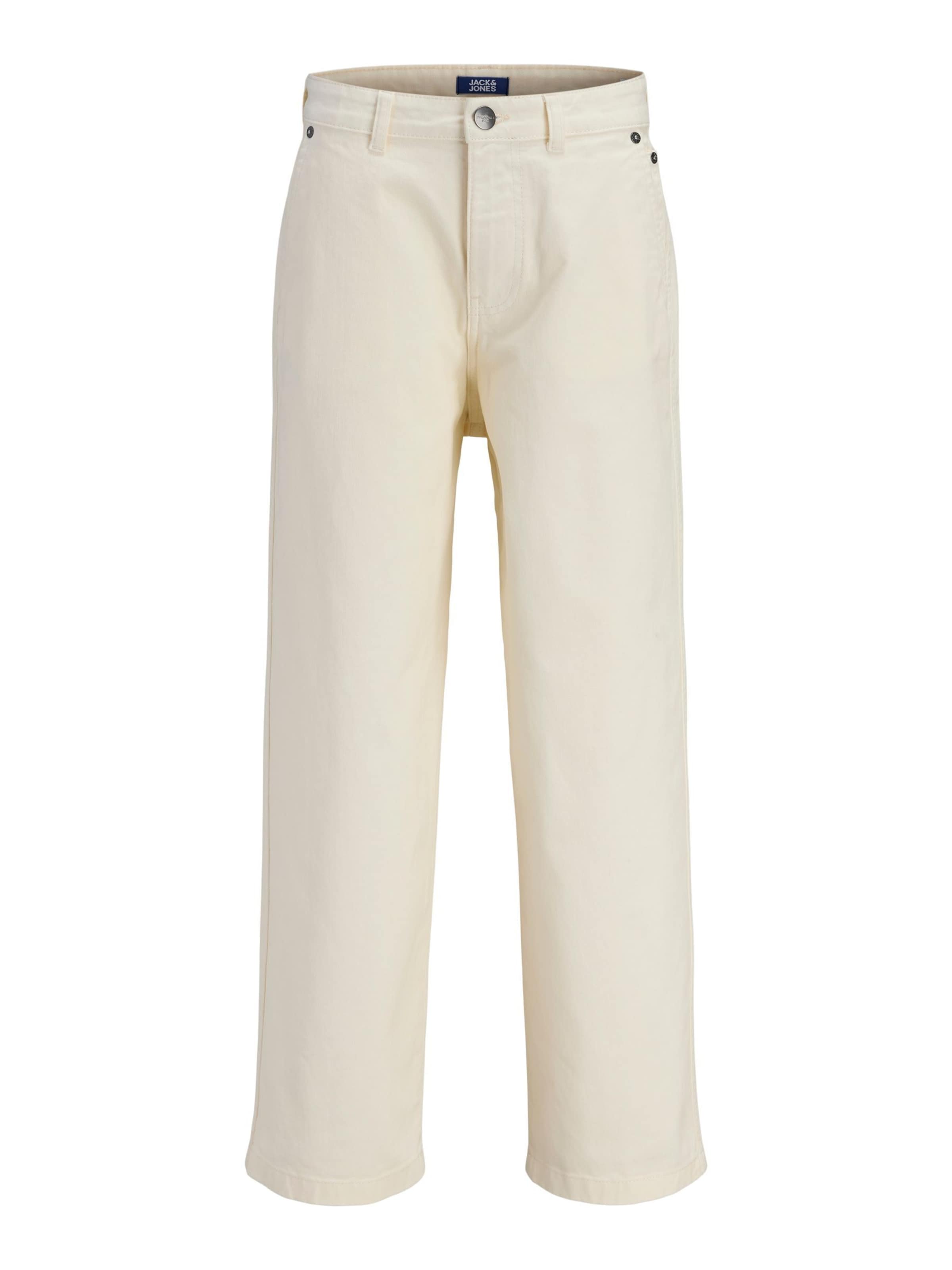 Pantalon Jack & Jones Junior en blanc : devant
