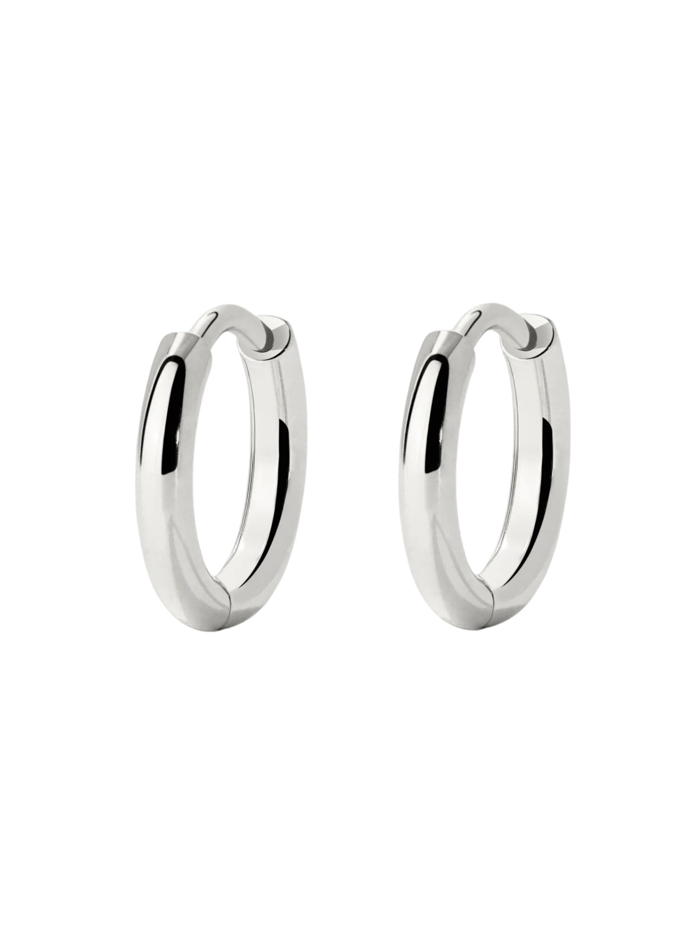 Luamaya Earrings 'Baby Hoops' in Silver: front