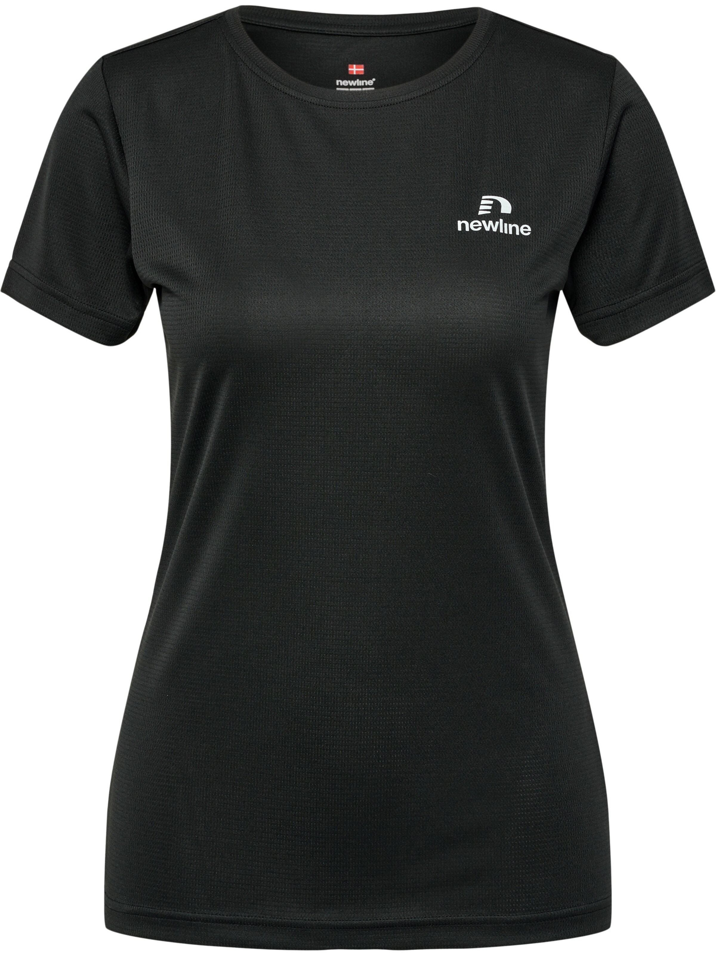 Newline T-shirt in Schwarz: Vorderseite