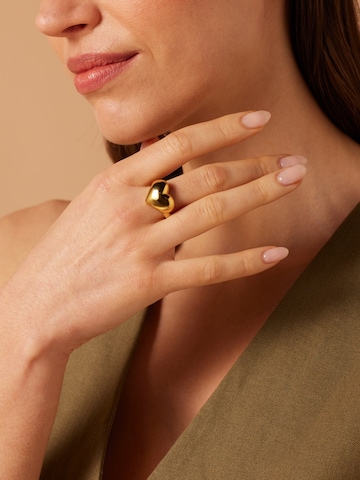 Lucardi Ring in Gold: front