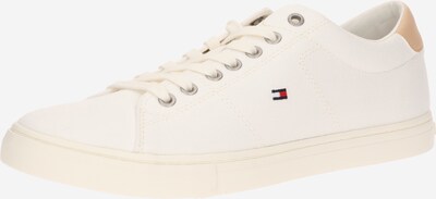 TOMMY HILFIGER Sneaker in ecru / hellbeige / navy / rot, Produktansicht