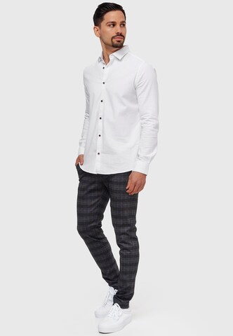 INDICODE JEANS Slimfit Chinohose 'Rodekro' in Grau