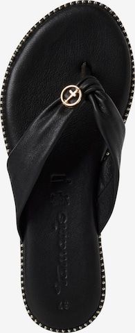Tamaris Schuhe Tamaris Zehentrenner Sandale Schwarz Tamaris