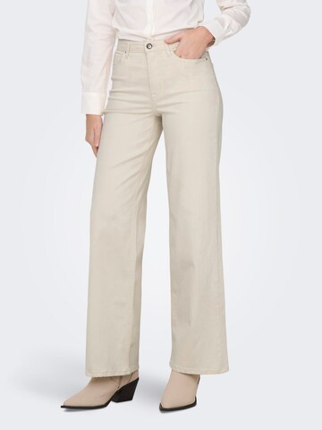 ONLY Wide Leg Jeans 'ONLMadison Blush' in Beige: Vorderseite