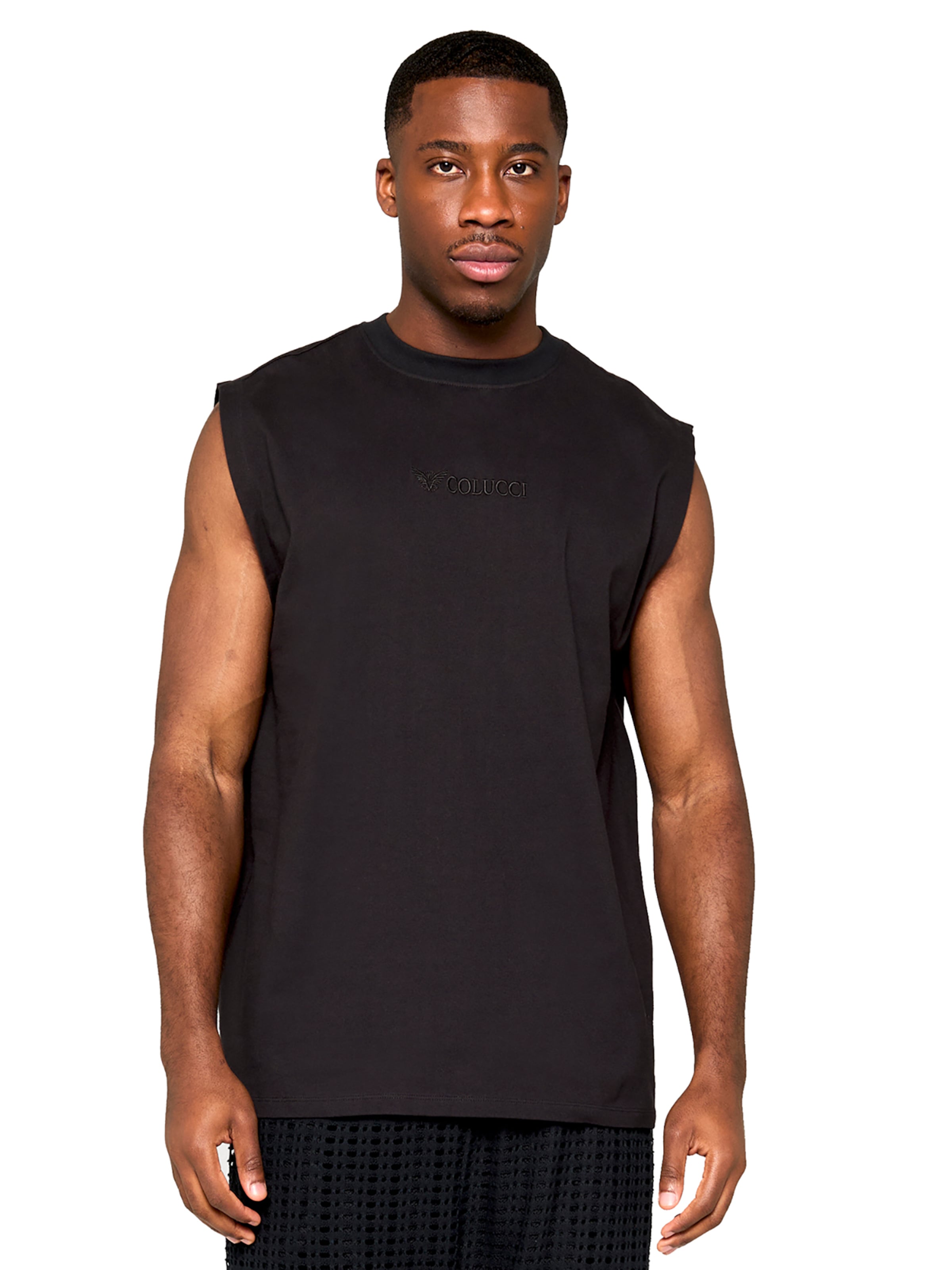 Colucci Shirt 'Backprint Muscle' in Black