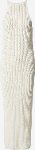 A LOT LESS Knitted dress 'Ester' in White: front
