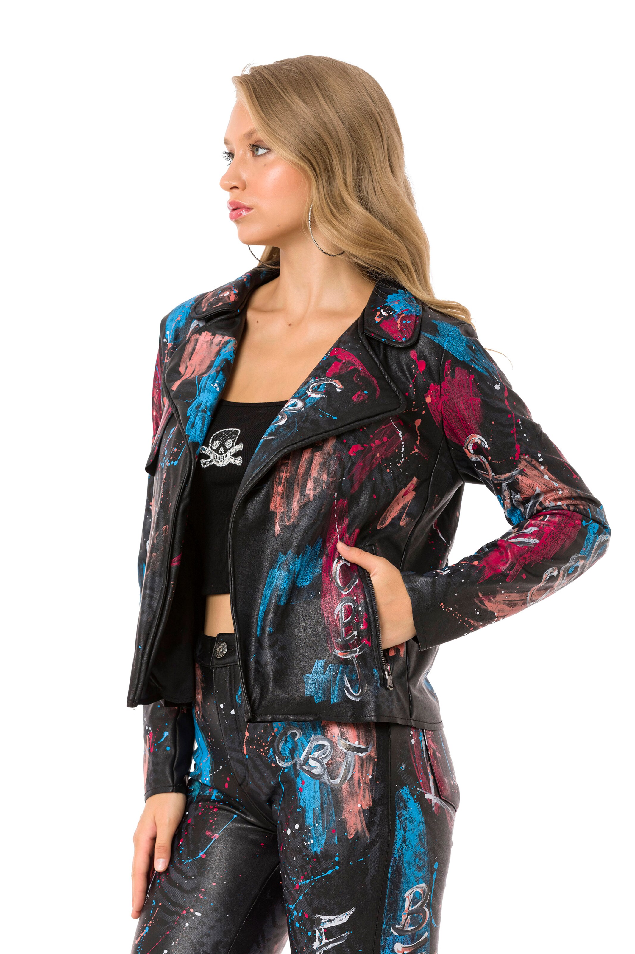 CIPO & BAXX Jacke in Schwarz