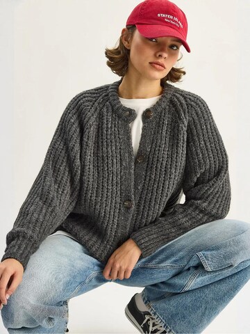 Bianco Lucci Strickjacke in Grau