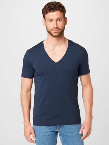 DRYKORN - Camiseta 'QUENTIN' en azul: frente