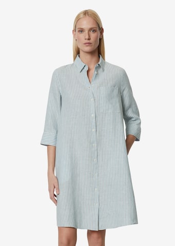 Marc O'Polo Shirt Dress in Blue: front