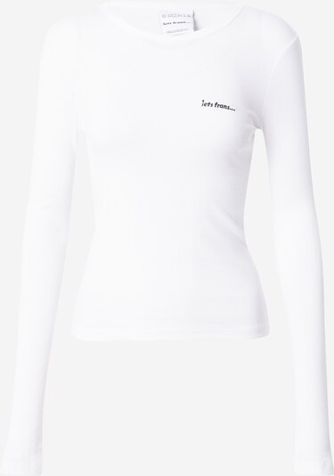 iets frans Shirts 'WASHED BABY' i sort / hvid, Produktvisning