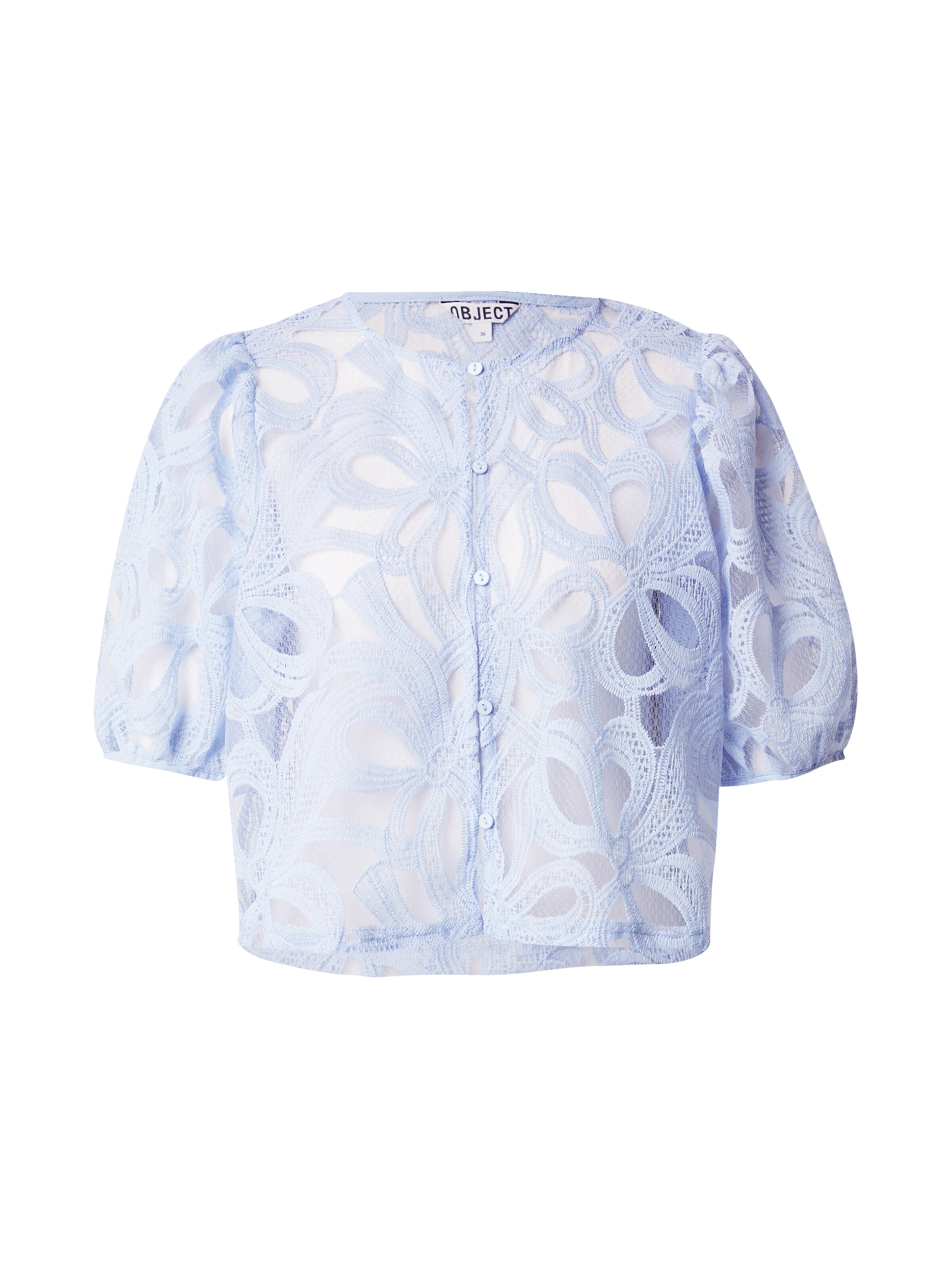 OBJECT Bluse 'Rose' in Blau: Vorderseite