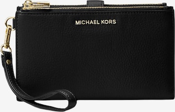 Portamonete di Michael Kors in nero: frontale