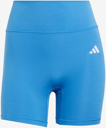 ADIDAS PERFORMANCE Skinny Sportbroek 'Optime Essentials' in Blauw: voorkant