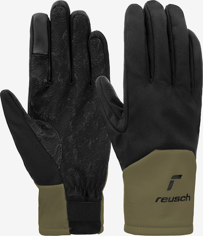 REUSCH Sporthandschuhe 'Vertical TOUCH-TEC™' in oliv / schwarz, Produktansicht