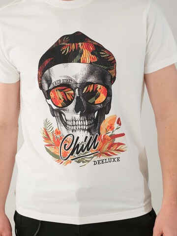 T-Shirt 'Jek' Deeluxe en blanc