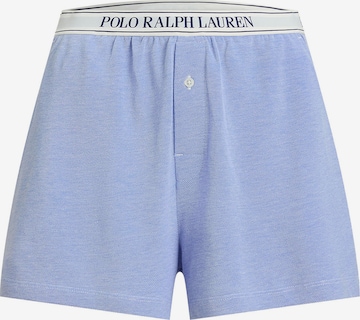Polo Ralph Lauren Korte pyjama ' Knit Oxford ' in Blauw: voorkant