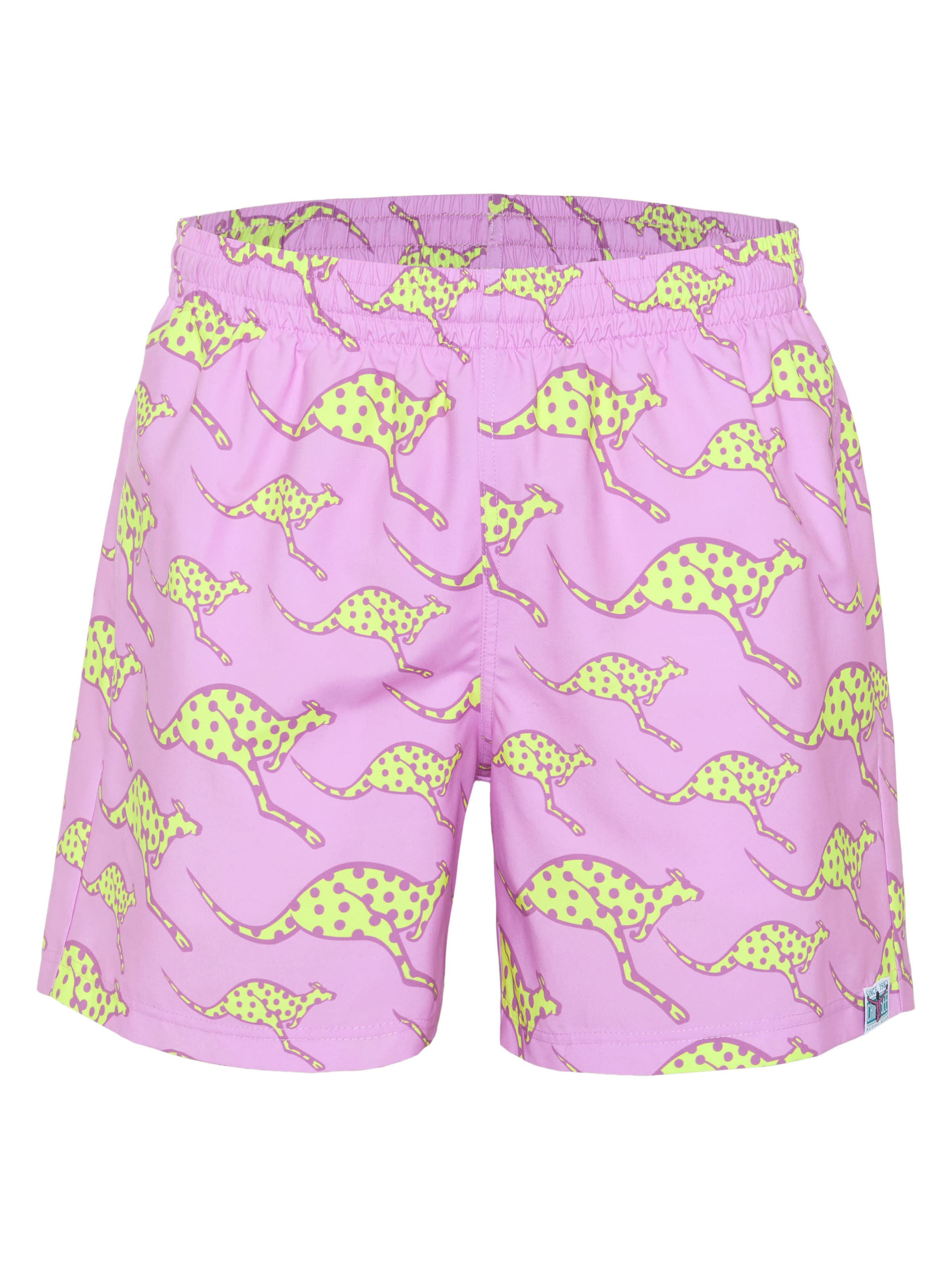 CHIEMSEE Board Shorts ' im angesagten Alloverprint ' in Purple: front