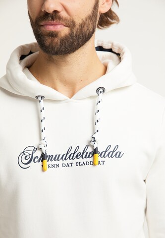 Schmuddelwedda Sweatshirt in Weiß