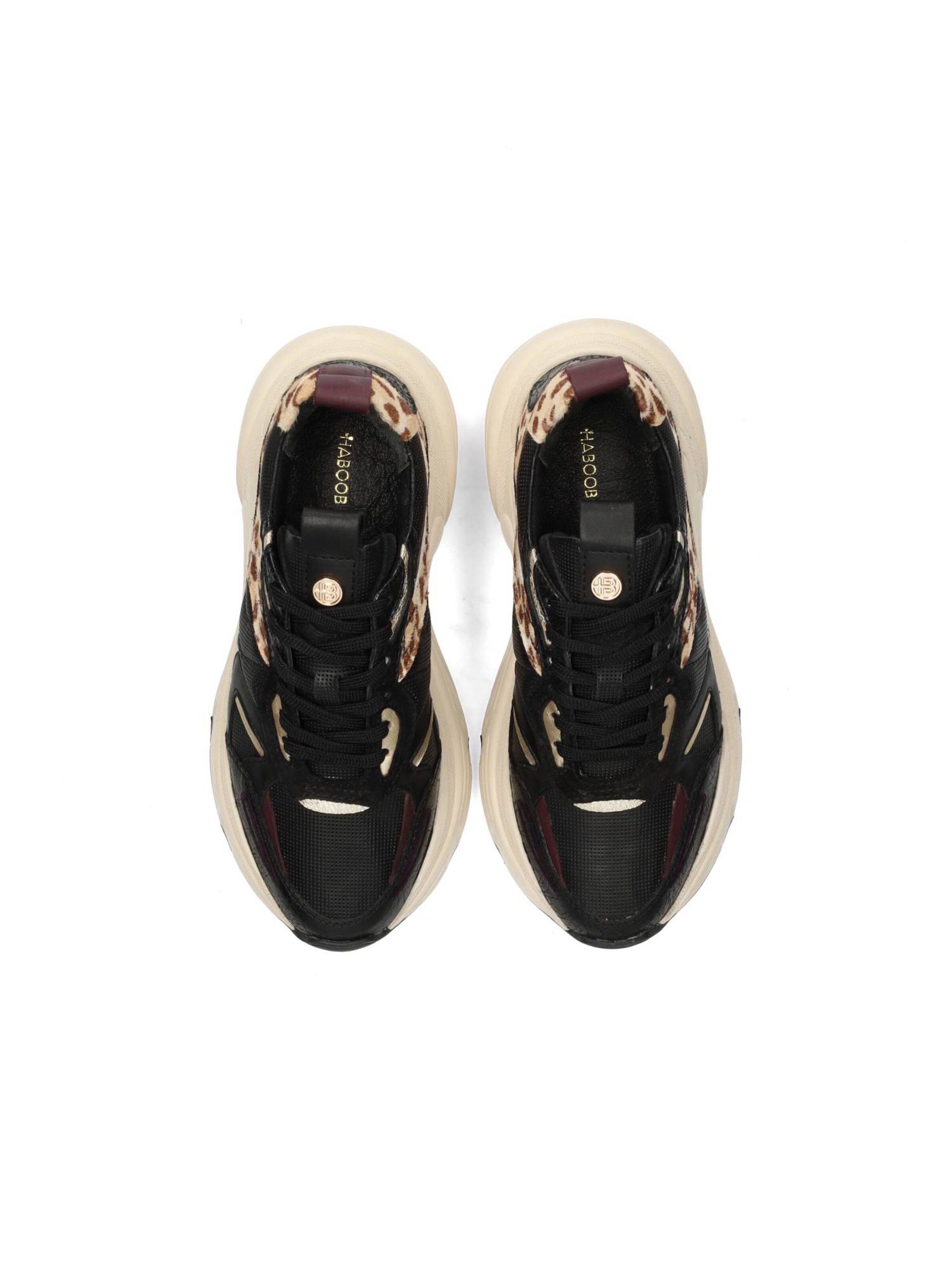 Baskets basses 'OLIVIA' Haboob en noir