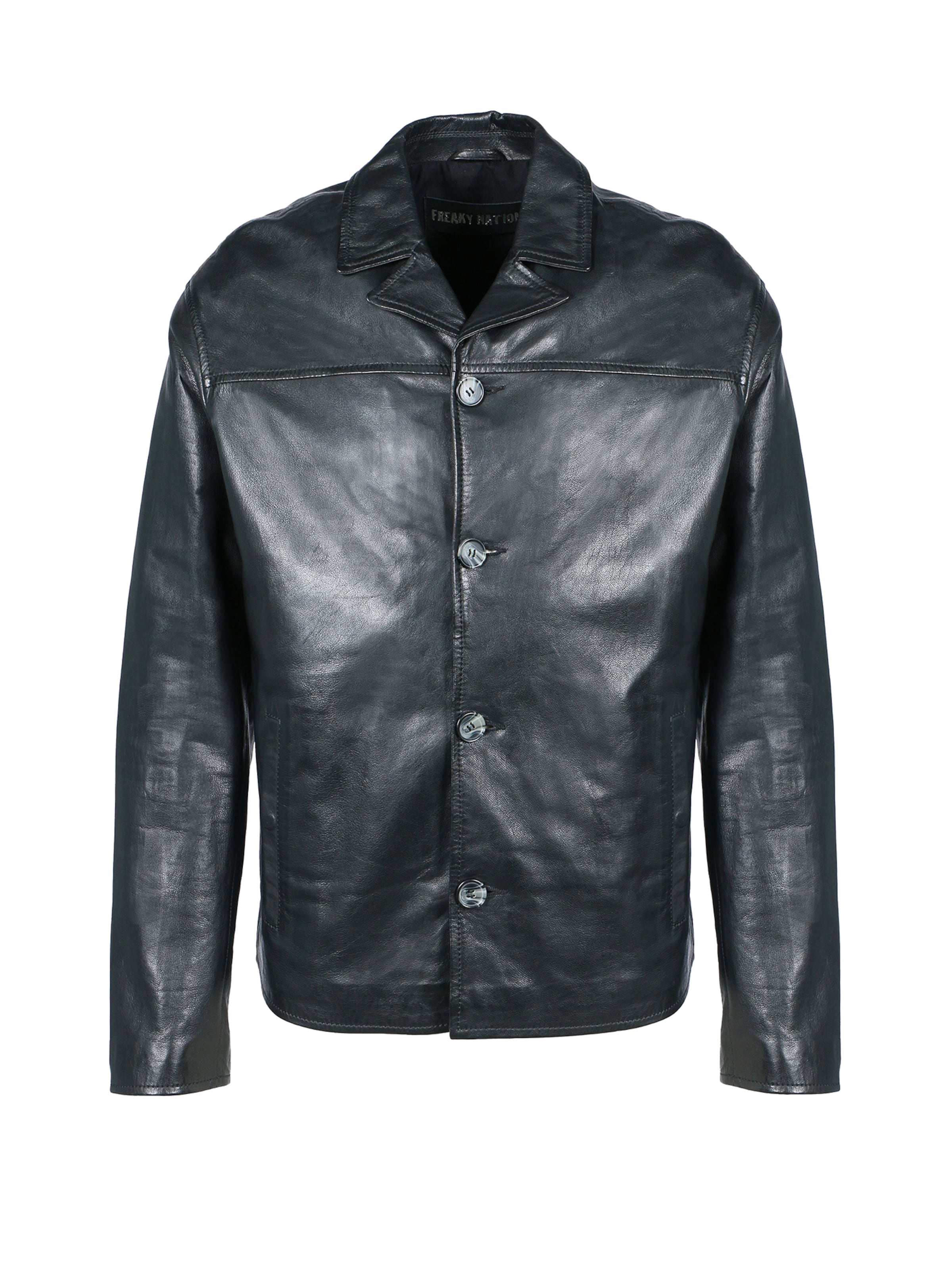 FREAKY NATION Övergångsjacka 'Nordic' i svart: framsida