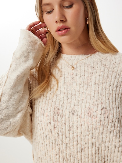 Happiness İstanbul Pull-over en XS-XL en crème, Vue avec produit