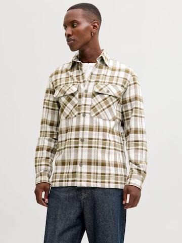 JACK & JONES - Ajuste regular Camisa 'JPRRayle' en verde: frente