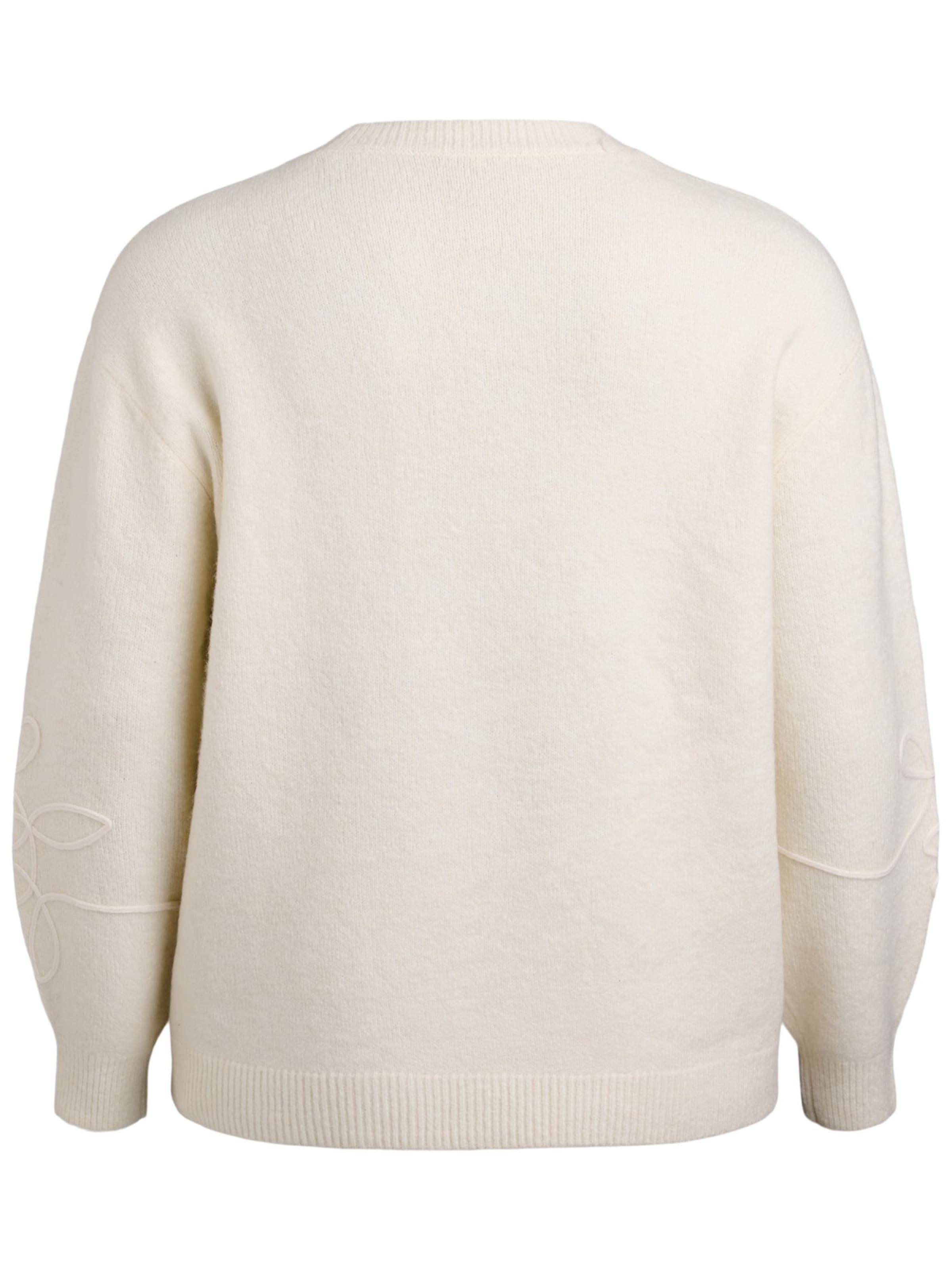 Zizzi Pullover 'MALVA' i hvid