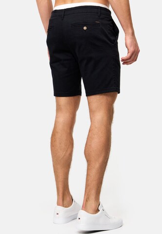 INDICODE JEANS Regular Trousers 'Sylvester' in Black