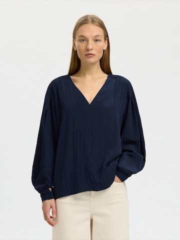 SELECTED Blouse 'SLFIONA' in Blauw: voorkant