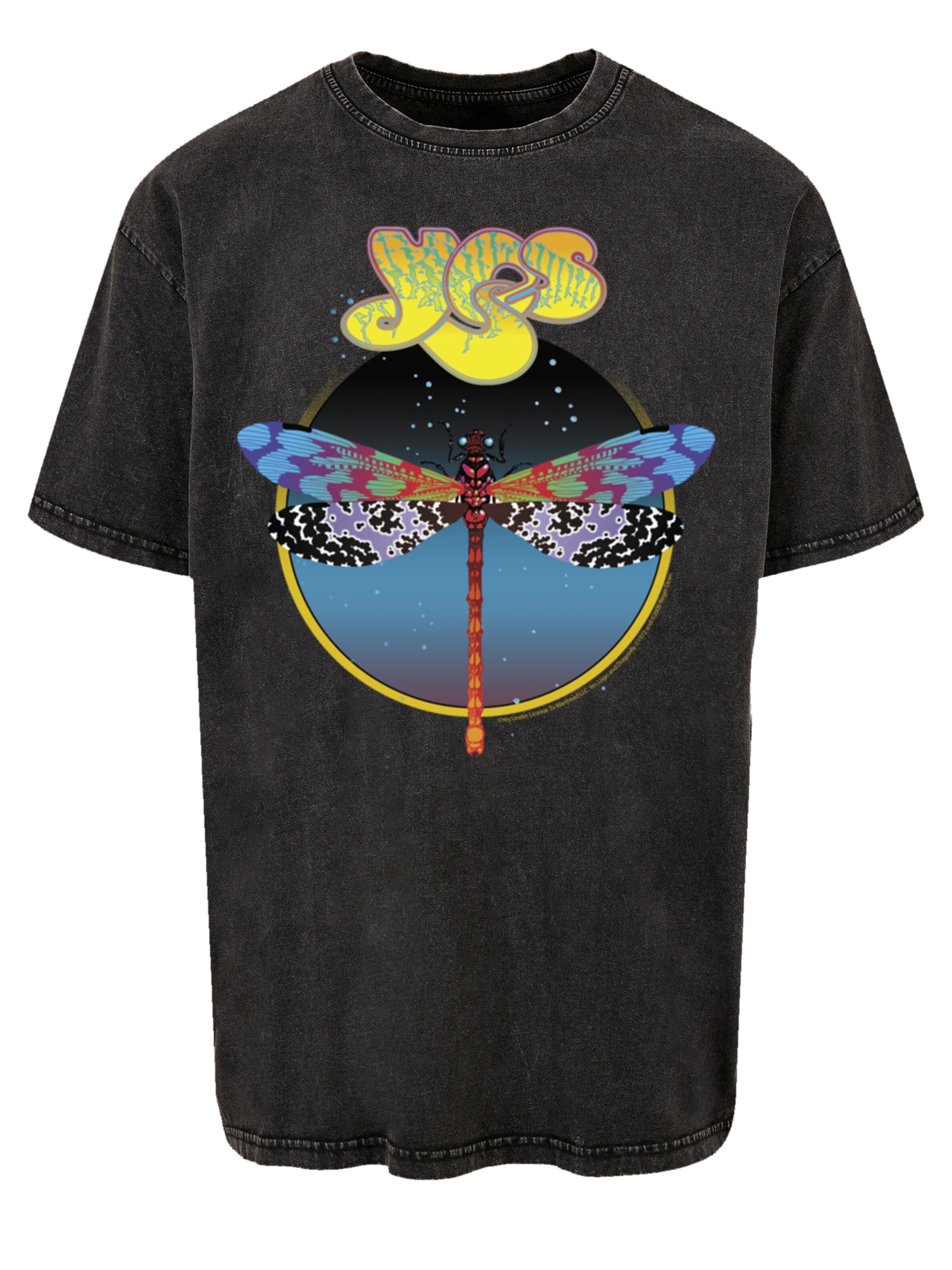 F4NT4STIC T-Shirt 'YES Dragonfly Tour V1' in Schwarz: Vorderseite
