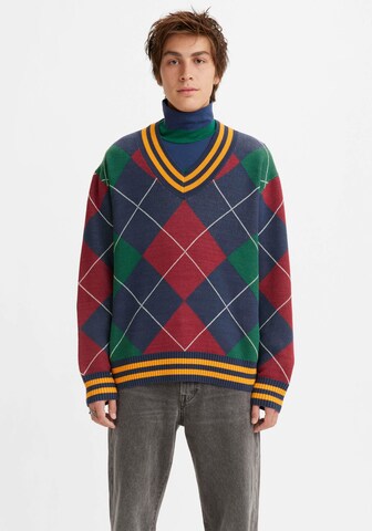 LEVI'S ® Sweater 'Stay Loose Vneck Sweater' in Mixed colors: front