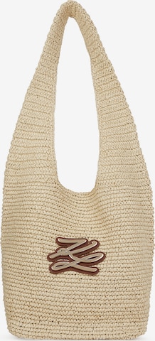 Karl Lagerfeld Rantakassi värissä beige: etupuoli