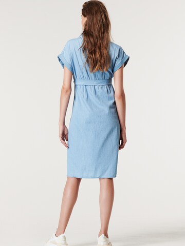 Supermom Shirt Dress in Blue