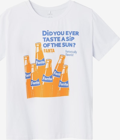 NAME IT T-Shirt en bleu / orange / blanc, Vue avec produit