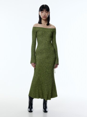 EDITED Knitted dress 'Stefanie' in Green