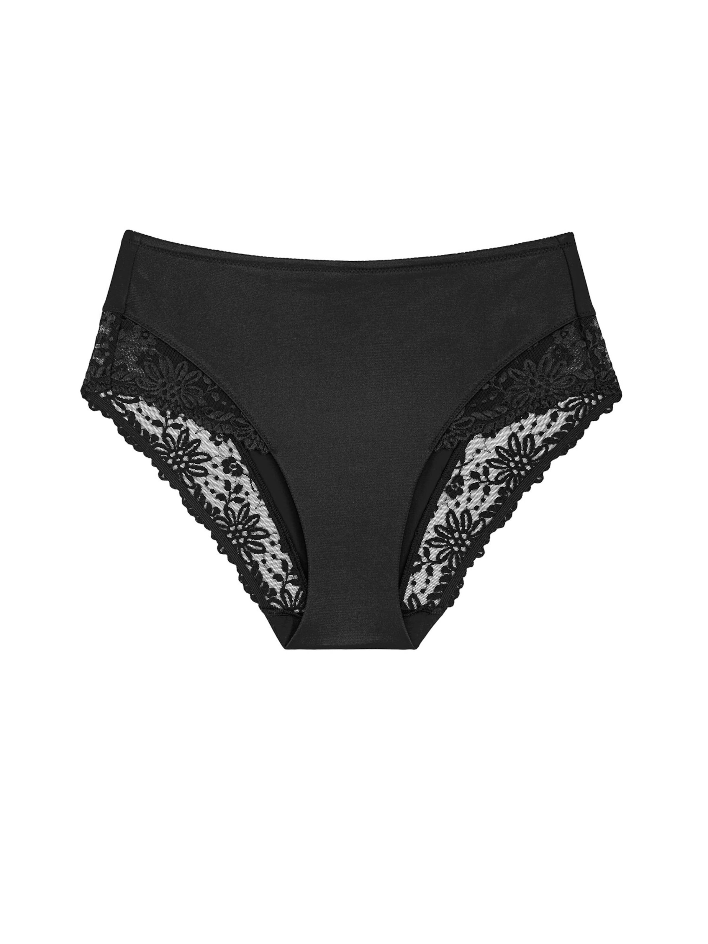 TRIUMPH - Cueca ' Ladyform Soft ' em preto: frente