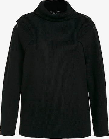 Pull-over Ulla Popken en noir : devant