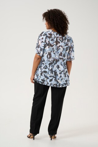 KAFFE CURVE Bluse 'Celona' i blå