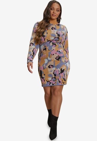 Chi Chi London Knitted dress in Mixed colors