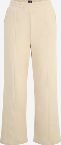 Wide Leg Pantalon Gap Petite en beige : devant