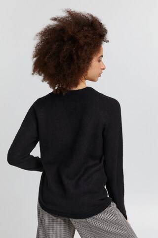 ICHI Sweter 'KAMARA' w kolorze czarny