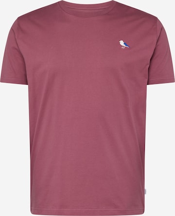 T-Shirt 'Embro Gull' Cleptomanicx en rouge : devant