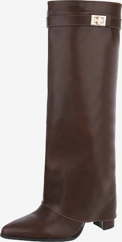 Ital-Design Stiefel in Braun: Vorderseite