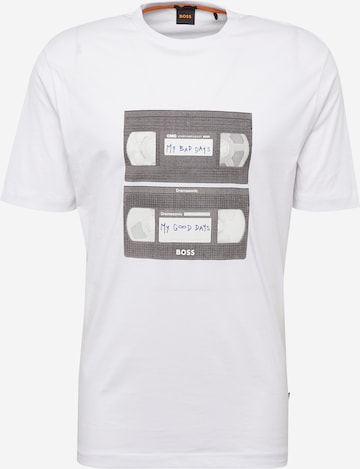 BOSS Orange Bluser & t-shirts 'TeRetroLeo' i hvid: forside