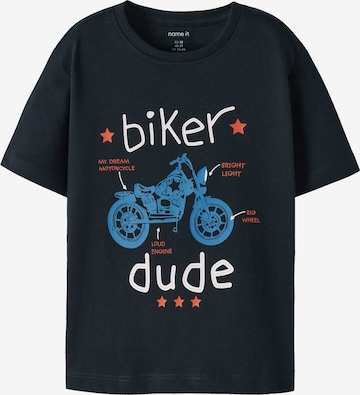 Tricou de la NAME IT pe negru: față