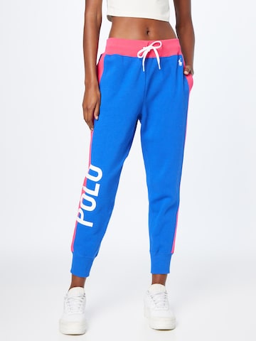 Polo Ralph Lauren Alt kitsenev Püksid, värv sinine: eest vaates
