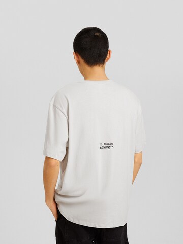 Bershka T-Shirt in Grau